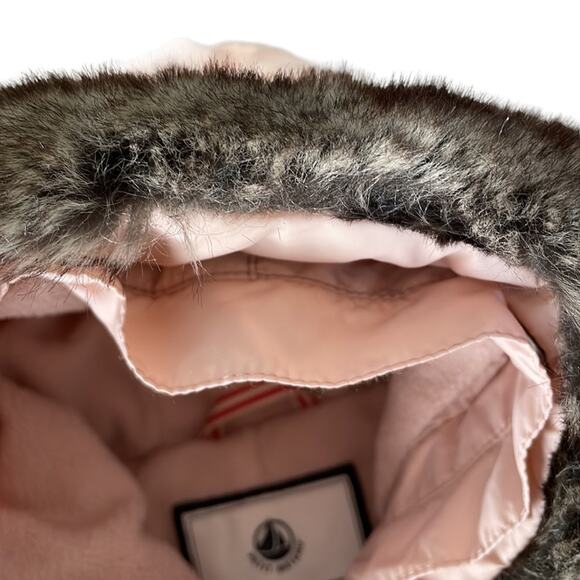 Petit Bateau France Baby Girl Snowsuit Down Filled Bunting Blush Pink 6 Months - Picture 3 of 14